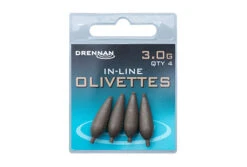 Drennan IN-LINE OLIVETTES -Visserij Benodigdheden Winkel 3 0g inline olivettes packed