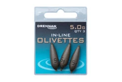 Drennan IN-LINE OLIVETTES -Visserij Benodigdheden Winkel 5 0g inline olivettes packed