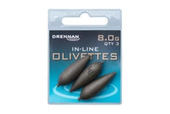 Drennan IN-LINE OLIVETTES -Visserij Benodigdheden Winkel 8 0g inline olivettes packed