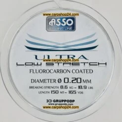 ASSO ULTRA LOW STRETCH 150m - 11 Opties 13 ASSO ULTRA LOW STRETCH 150m - 11 Opties -Visserij Benodigdheden Winkel Asso Ultra Low Strength 150m Nylon 020mm min