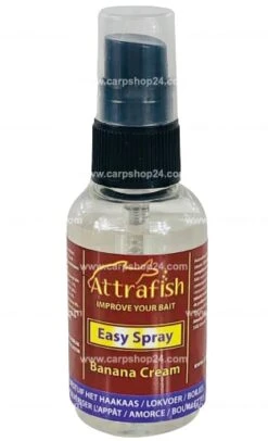 EASY SPRAY 50ml - 9 Opties -Visserij Benodigdheden Winkel Attrafish Easy Spray Banana Cream min