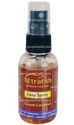 EASY SPRAY 50ml - 9 Opties -Visserij Benodigdheden Winkel Attrafish Easy Spray Cream Caramel min