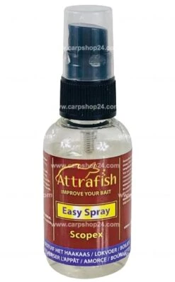 EASY SPRAY 50ml - 9 Opties -Visserij Benodigdheden Winkel Attrafish Easy Spray Scopex min
