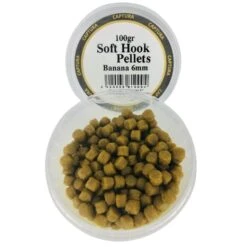 SOFT HOOK PELLETS 100g -Visserij Benodigdheden Winkel Captura soft hook pellets banana 6mm min