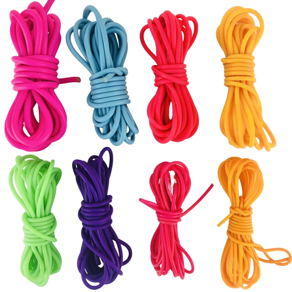 100% Puur Latex Twincore Holle Elastiek 3m - 8 Opties 1 100% Puur Latex Twincore Holle Elastiek 3m - 8 Opties