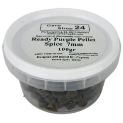READY CARPE EXTRUDEE 100g (PURPLE PELLETS) -Visserij Benodigdheden Winkel Carpshop24 Ready Purple Pellet Strawberry Expanders Spice 7mm min