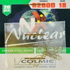 Colmic NUCLEAR B2000 HOOKS BRONZE - 3 Opties -Visserij Benodigdheden Winkel Colmic Nuclear B2000 Hooks Bronze Haken Weerhaak Nr AMA18 min
