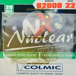 Colmic NUCLEAR B2000 HOOKS BRONZE - 3 Opties -Visserij Benodigdheden Winkel Colmic Nuclear B2000 Hooks Bronze Haken Weerhaak Nr AMA22 min