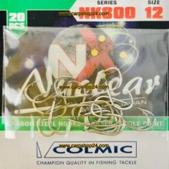 Colmic NUCLEAR NK800 HOOKS NICKEL -Visserij Benodigdheden Winkel Colmic Nuclear NK800 Hooks Nickel Nikkel haak Weerhaak Nr AMA012 min