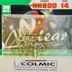Colmic NUCLEAR NK800 HOOKS NICKEL -Visserij Benodigdheden Winkel Colmic Nuclear NK800 Hooks Nickel Nikkel haak Weerhaak Nr AMA014 min