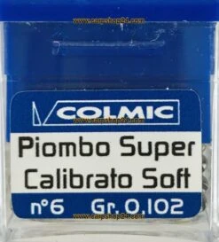 Colmic PIOMBO SUPER CALIBRATO SOFT - 15 Opties -Visserij Benodigdheden Winkel Colmic Piombo Super Calibrato Lead Rond Lood Nr POBB106 min
