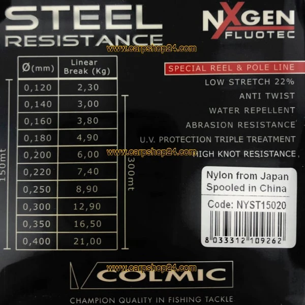 Colmic STEEL RESISTANCE 150m 4 Colmic STEEL RESISTANCE 150m - Afbeelding 4