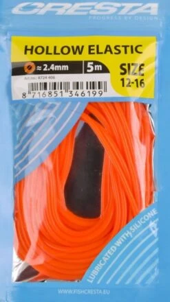 Cresta HOLLOW ELASTIC -Visserij Benodigdheden Winkel Cresta Hollow Elastic 2.4mm Fluo Oranje 4724 406 min 1