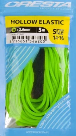 Cresta HOLLOW ELASTIC -Visserij Benodigdheden Winkel Cresta Hollow Elastic 2.6mm Fluo Groen 4724 407 min 1