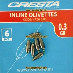 Cresta INLINE OLIVETTES -Visserij Benodigdheden Winkel Cresta Inline Olivettes 03g 4736 30 min