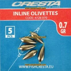 Cresta INLINE OLIVETTES -Visserij Benodigdheden Winkel Cresta Inline Olivettes 07g 4736 70 min