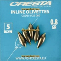 Cresta INLINE OLIVETTES -Visserij Benodigdheden Winkel Cresta Inline Olivettes 08g 4736 80 min