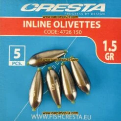 Cresta INLINE OLIVETTES -Visserij Benodigdheden Winkel Cresta Inline Olivettes 150g 4736 150 min