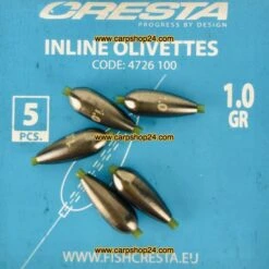 Cresta INLINE OLIVETTES -Visserij Benodigdheden Winkel Cresta Inline Olivettes 1g 4736 100 min