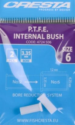Cresta PTFE INTERNAL BUSH - 8 Opties 17 Cresta PTFE INTERNAL BUSH - 8 Opties -Visserij Benodigdheden Winkel Cresta PTFE Internal Bush Maat 6 335mm 4724 506 min