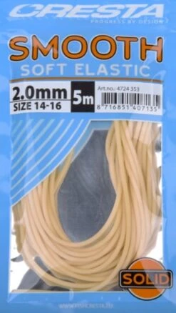 Cresta SMOOTH SOFT ELASTIC - 11 Opties -Visserij Benodigdheden Winkel Cresta Smooth Soft Elastic Volle Elastiek Wit 2mm 4724 353 min