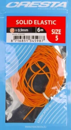 Cresta SOLID ELASTIC 6m - 8 Opties -Visserij Benodigdheden Winkel Cresta Solid Elastic Volle Elastiek Peach 09mm 4724 302 min