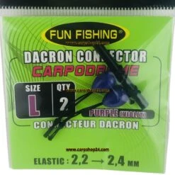 DACRON CONNECTORS -Visserij Benodigdheden Winkel Fun Fishing Dacron Connectors L Purple 44521730 min