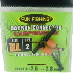DACRON CONNECTORS -Visserij Benodigdheden Winkel Fun Fishing Dacron Connectors XL Orange 44521740 min