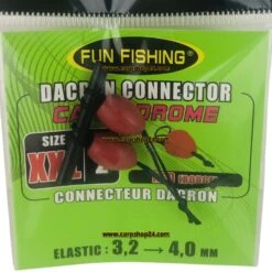 DACRON CONNECTORS -Visserij Benodigdheden Winkel Fun Fishing Dacron Connectors XXL Red 44521750 min