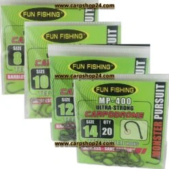 MP 400 BARBLESS - 4 Opties -Visserij Benodigdheden Winkel Fun Fishing MP 400 Haak Oog Weerhaakloos min