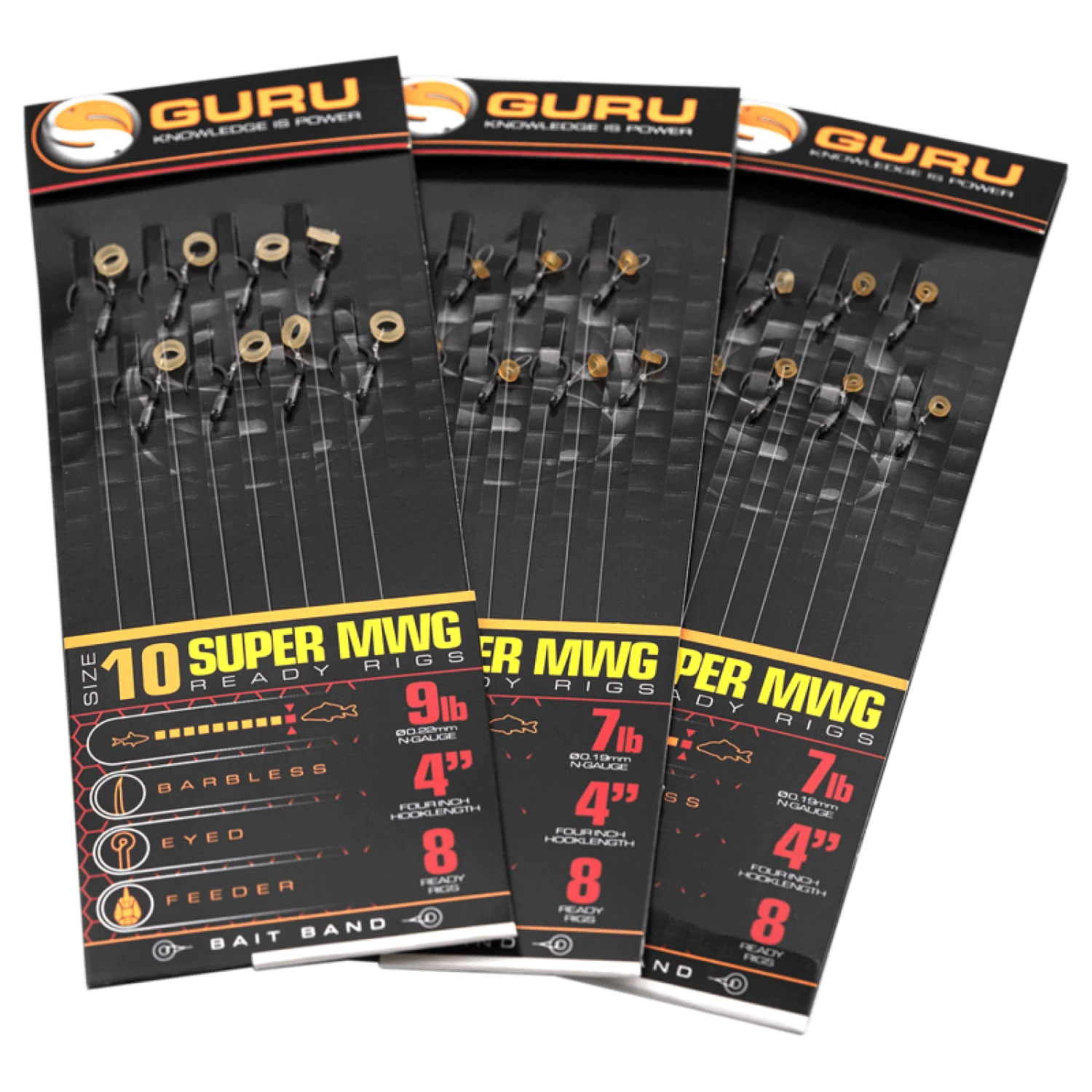 Guru SUPER MWG BAIT BAND READY RIGS 4" & 15" - 12 Opties 1 Guru SUPER MWG BAIT BAND READY RIGS 4" & 15" - 12 Opties