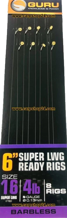 Guru 6" SUPER LWG BANDED READY RIGS - 5 Opties 4 Guru 6" SUPER LWG BANDED READY RIGS - 5 Opties - Afbeelding 4