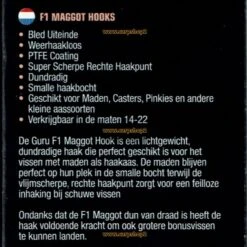 Guru F1 MAGGOT BARBLESS SPADE END 13 Guru F1 MAGGOT BARBLESS SPADE END -Visserij Benodigdheden Winkel Guru F1 Maggot Barbless Spade End Haak min