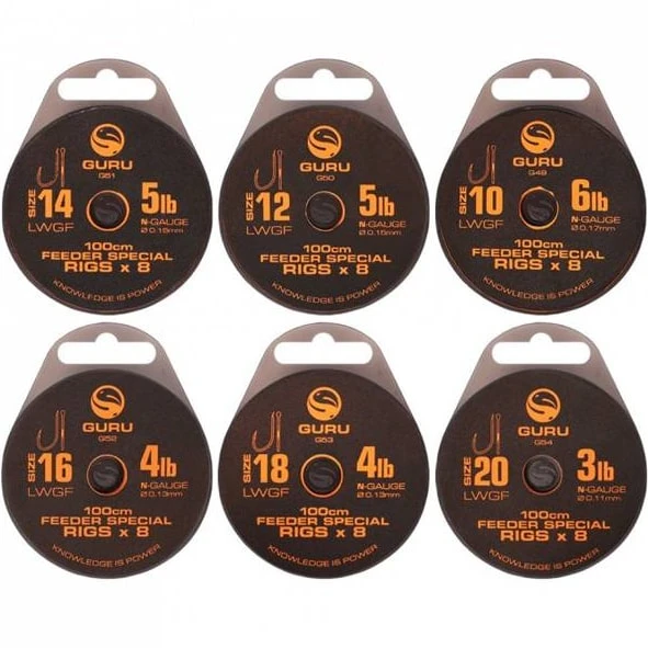 Guru LWGF 100CM FEEDER SPECIAL RIGS - 7 Opties 3 Guru LWGF 100CM FEEDER SPECIAL RIGS - 7 Opties - Afbeelding 3