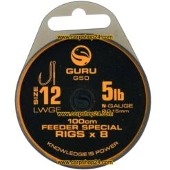 Guru LWGF 100CM FEEDER SPECIAL RIGS - 7 Opties 21 Guru LWGF 100CM FEEDER SPECIAL RIGS - 7 Opties -Visserij Benodigdheden Winkel Guru LWGF 100cm Feeder Special Rigs Onderlijnen Haak12 015mm GRR050 min