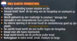 Guru POLE ELASTIC CONNECTOR -Visserij Benodigdheden Winkel Guru Pole Elastic Connectors 3 min