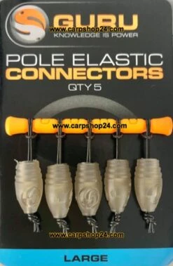 Guru POLE ELASTIC CONNECTOR -Visserij Benodigdheden Winkel Guru Pole Elastic Dacron Connectors Large GECL min 1