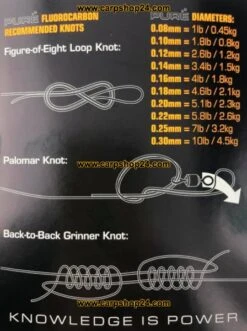 Guru PURE FLUOROCARBON 50m - 10 Opties -Visserij Benodigdheden Winkel Guru Pulse Line Nylon 1 min 2