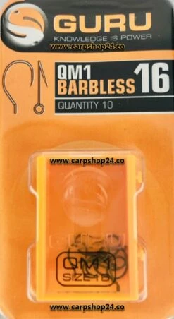 Guru QM1 BARBLESS - 5 Opties -Visserij Benodigdheden Winkel Guru QM1 Barbless Haak 16 GQ16 min