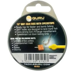 Guru 15" QM1 SPEEDSTOP RIGS - 4 Opties -Visserij Benodigdheden Winkel Guru QM1 Speedstop Rigs Onderlijnen min