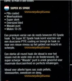 Guru SUPER XS SPADE BARBLESS - 6 Opties -Visserij Benodigdheden Winkel Guru Super XS Spade Barbless Weerhaakloos min