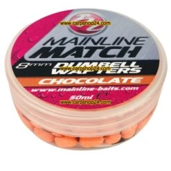 Mainline MATCH DUMBELL WAFTERS 6mm, 8mm, 10mm - 12 Opties -Visserij Benodigdheden Winkel Mainline Match Dumbell Wafters Orange Chocolate MM3105 min