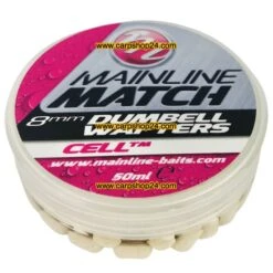 Mainline MATCH DUMBELL WAFTERS 6mm, 8mm, 10mm - 12 Opties -Visserij Benodigdheden Winkel Mainline Match Dumbell Wafters White Celltm MM3106 min