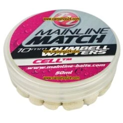 Mainline MATCH DUMBELL WAFTERS 6mm, 8mm, 10mm - 12 Opties -Visserij Benodigdheden Winkel Mainline Match Dumbell Wafters White Celltm MM3114 min