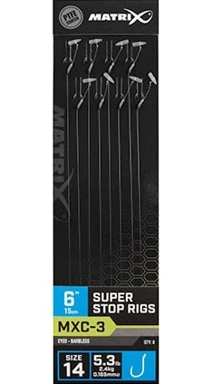 Matrix MXC-3 SUPER STOP RIGS EYED BARBLESS 6" - 15cm - 3 Opties 3 Matrix MXC-3 SUPER STOP RIGS EYED BARBLESS 6" - 15cm - 3 Opties - Afbeelding 3