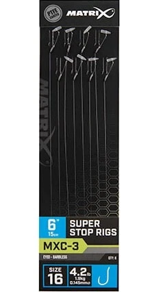 Matrix MXC-3 SUPER STOP RIGS EYED BARBLESS 6" - 15cm - 3 Opties 4 Matrix MXC-3 SUPER STOP RIGS EYED BARBLESS 6" - 15cm - 3 Opties - Afbeelding 4