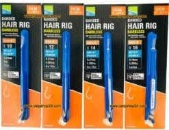 Preston KKH-B BANDED HAIR RIG BARBLESS 10CM - 4 Opties