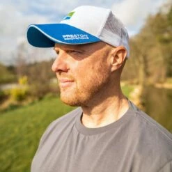 Preston WHITE MESH CAP -Visserij Benodigdheden Winkel Preston P0200381 White Mesh Cap 3 min