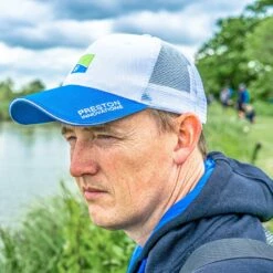 Preston WHITE MESH CAP -Visserij Benodigdheden Winkel Preston P0200381 White Mesh Cap 5 min