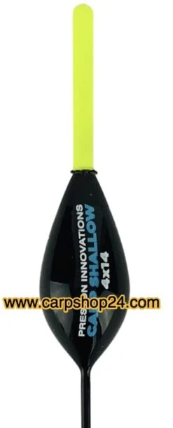 Preston CARP SHALLOW (10 Stuks Of €2,20/stuk) -Visserij Benodigdheden Winkel Preston Carp Shallow Dobbers 4x14 Geel P0090073 min